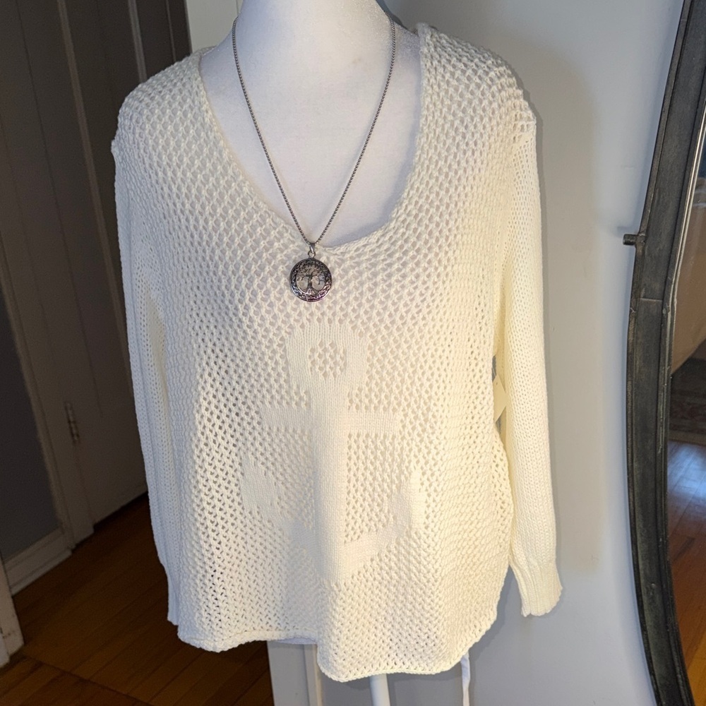 NWT Wooden Ships White Crew Neck Sweater